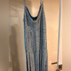 American eagle maxi dress with cowl neck and side slit